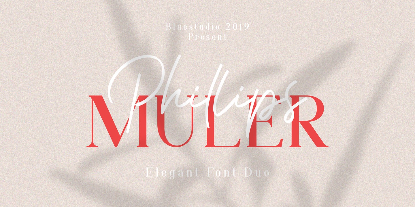 Пример шрифта Phillips Muler